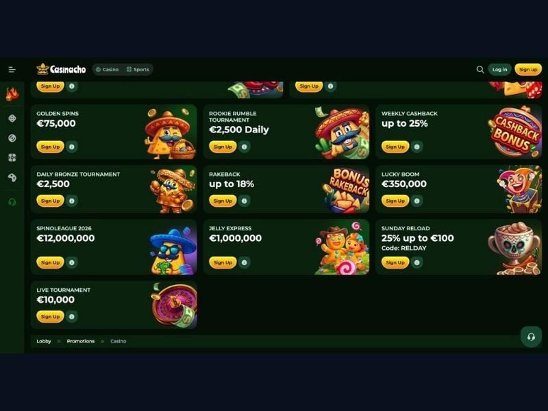 KYC bonus strategy and demo mode at Casinacho Casino Nacho Casino for Canada